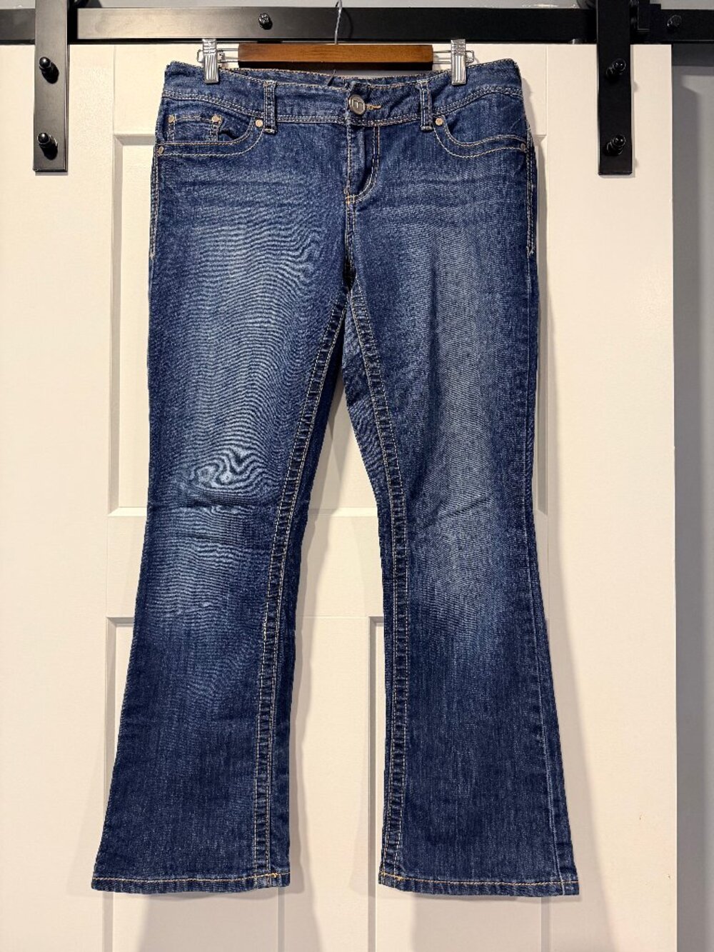 Maurices Straight Boot Cut Blue Denim Stretch Jeans